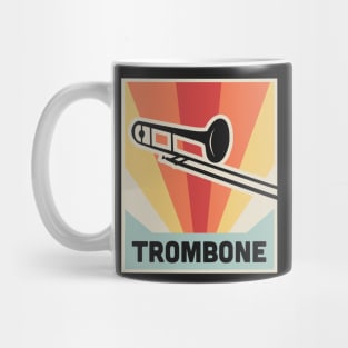 Retro 70s TROMBONE Poster Mug